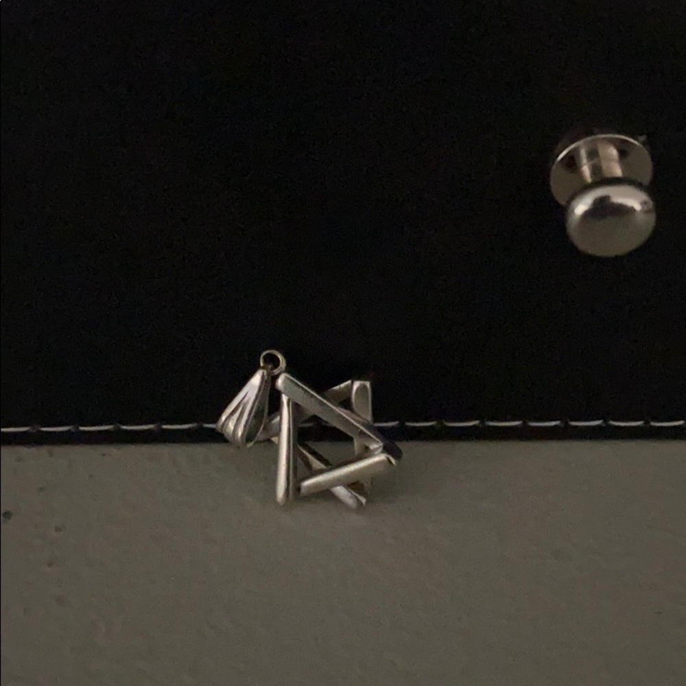 White gold Star of David pendant